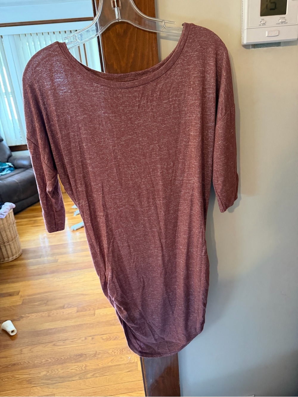 Express burgundy top